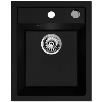 Zlewozmywak granitowy Kernau KGS G 40 1B Black Metallic