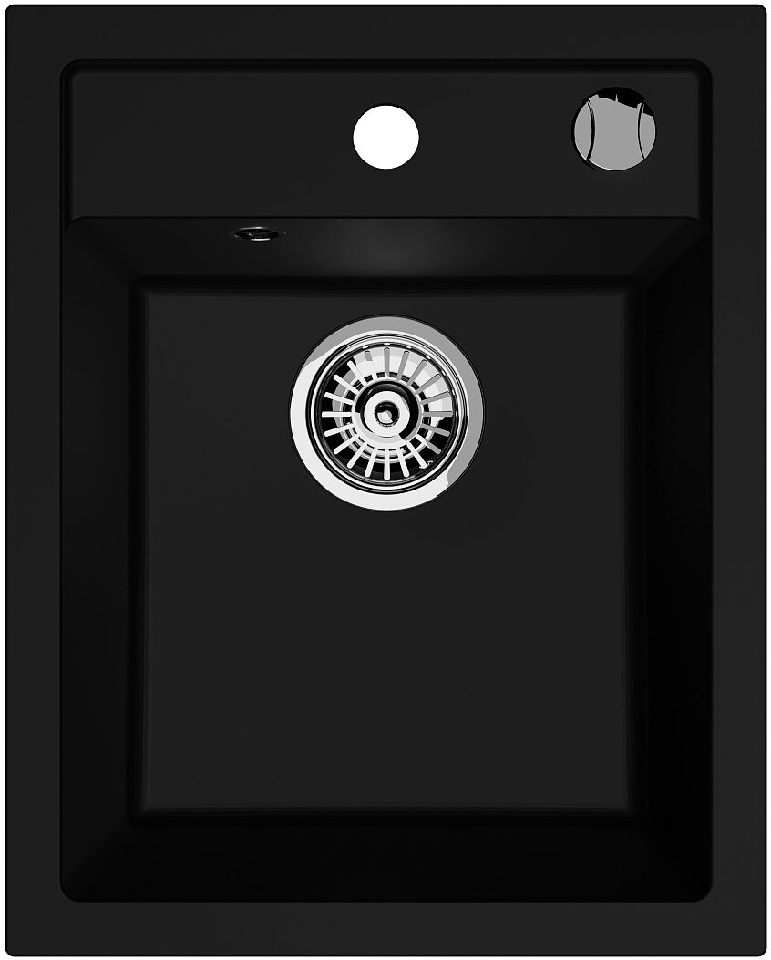 Zlewozmywak granitowy Kernau KGS G 40 1B Deep Black