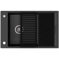 Zestaw granitowy Kernau KGS D 6078 1B1D Deep Black