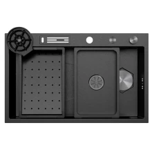 Zlewozmywak stalowy Kernau KSSF 80 1B Gun Metal