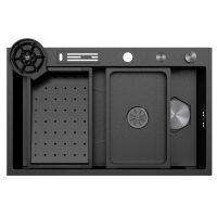 Zlewozmywak stalowy Kernau KSSF 80 1B Gun Metal