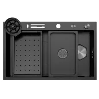 Zlewozmywak stalowy Kernau KSSF 80 1B Gun Metal