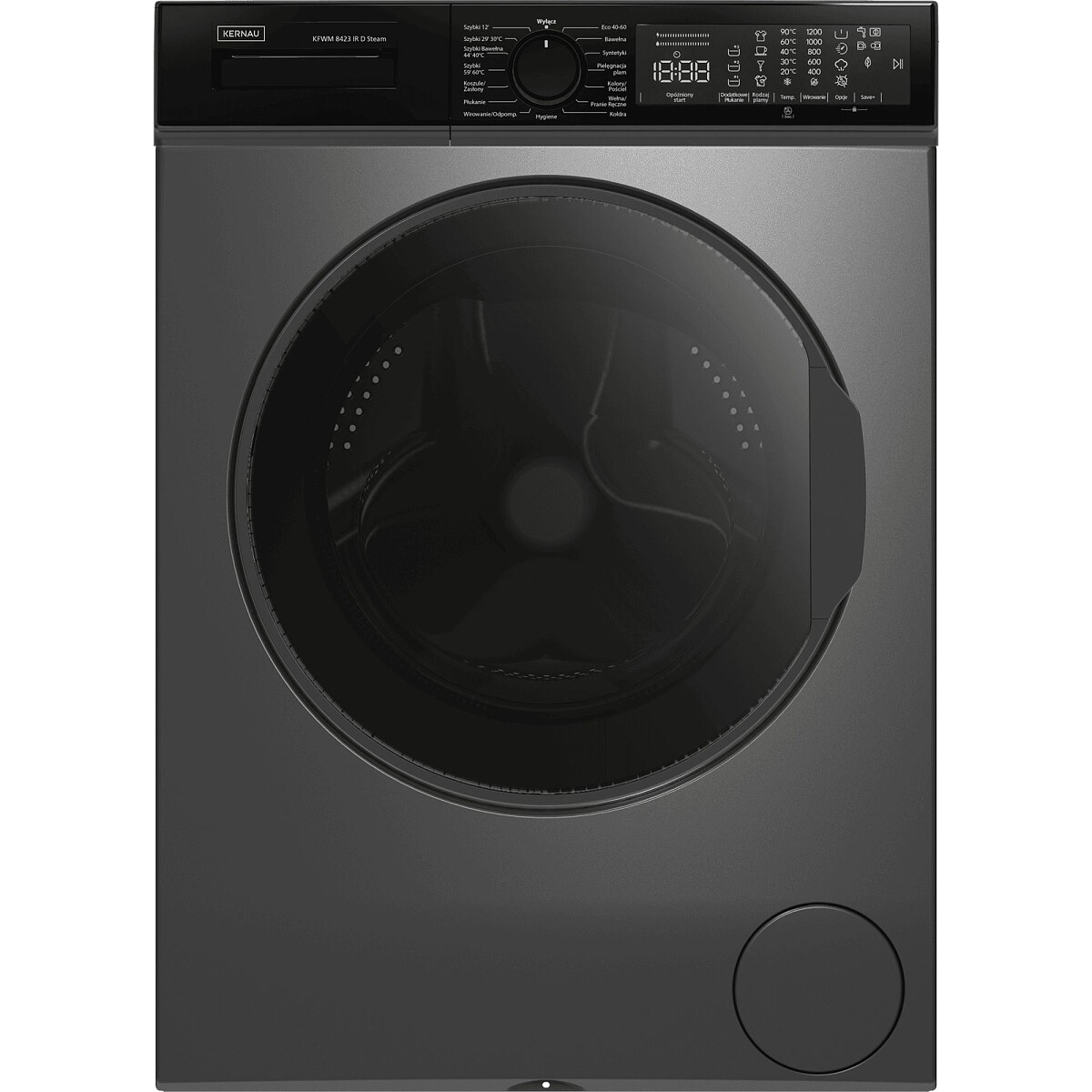 Pralka Kernau KFWM 8423.1 IR D Steam 8kg 1200obr. Eco-Logic Funkcja Pary Slim