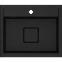 Zlewozmywak granitowy Kernau KGS R 60 1B Deep Black