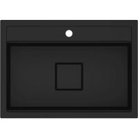 Zlewozmywak granitowy Kernau KGS R 70 1B Deep Black