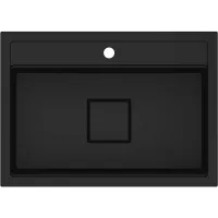 Zlewozmywak granitowy Kernau KGS R 70 1B Deep Black