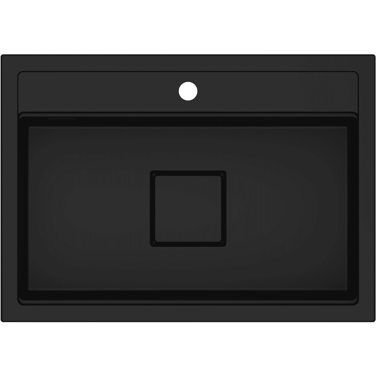 Zlewozmywak granitowy Kernau KGS R 70 1B Deep Black
