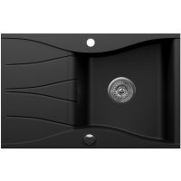 Zlewozmywak granitowy Kernau KGSO 6078 1B1D Deep Black