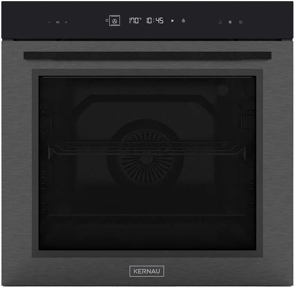 Piekarnik elektryczny Kernau KBO 1281 TC Gun Metal Grill Termoobieg 3D