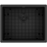 Zlewozmywak stalowy Kernau KSS U 61.1 1B SS Matt Black