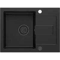 Zlewozmywak granitowy Kernau KGS K 4560 1B1D Deep Black