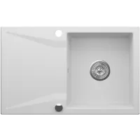 Zlewozmywak granitowy Kernau KGS J 5079 1B1D Pure White