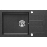 Zlewozmywak granitowy Kernau KGS K 6078 1B1D Black Metallic