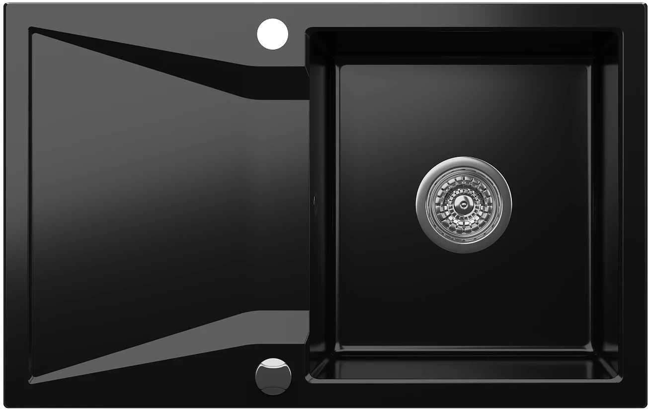 Zlewozmywak granitowy Kernau KGS J 5079 1B1D Deep Black