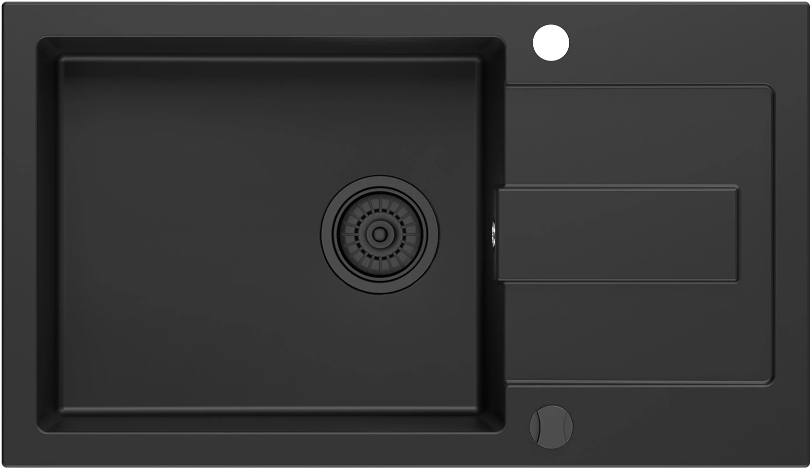 zlewozmywak granitowy kernau kgs k 6078 1b1d deep black glowne