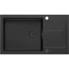 zlewozmywak granitowy kernau kgs k 6078 1b1d deep black glowne