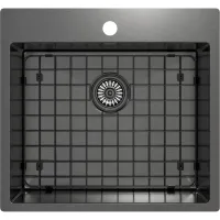 Zlewozmywak stalowy Kernau KSS V 62 1B SS Gun Metal