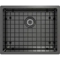 Zlewozmywak stalowy Kernau KSS U 61.1 1B SS Gun Metal