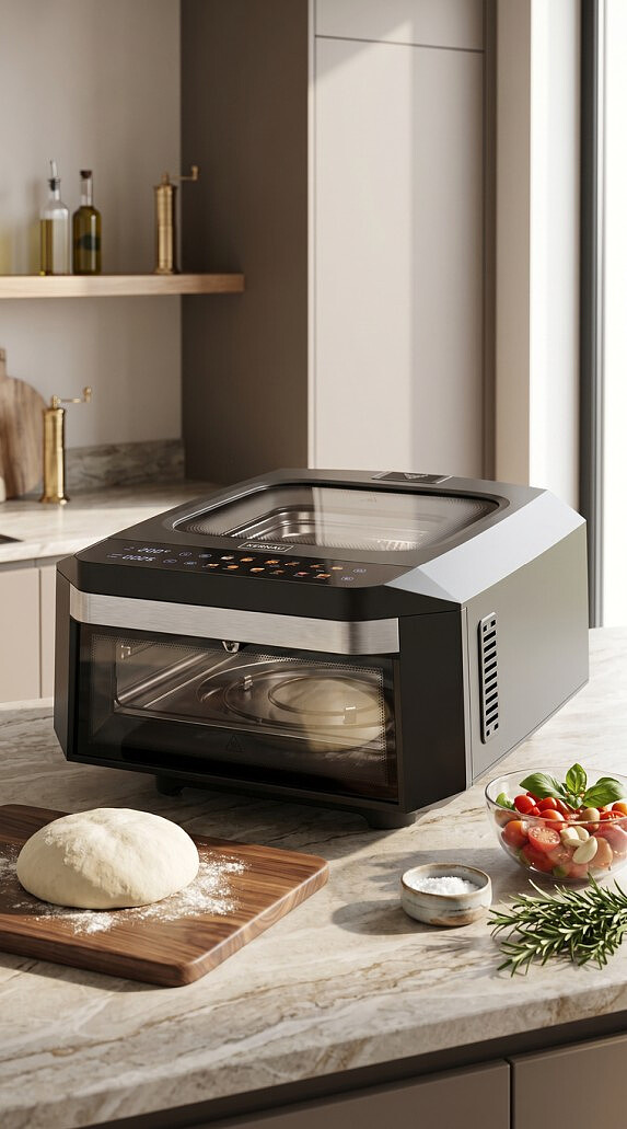 piec do pizzy z funkcja airfryer kernau ksap 132 eb aranzacja 4