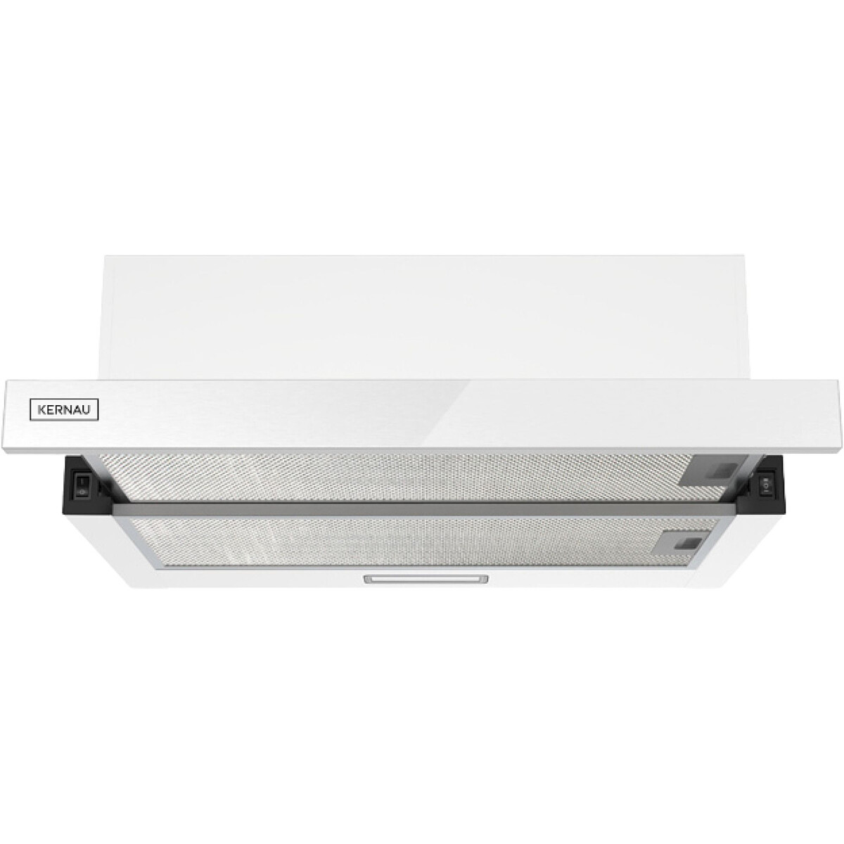 Okap teleskopowy Kernau KTH 10.155 W Glass 327m3/h 62dB Oświetlenie LED Biały