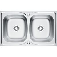Zlewozmywak stalowy Kernau KSS N 80 2B Len