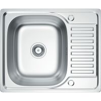 Zlewozmywak stalowy Kernau KSS N 4558 1B1D Satin