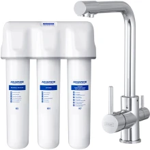 Zestaw Bateria Kernau Actea KWT 46 Chrome + Filtr podzlewozmywakowy Aquaphor Kryształ HA