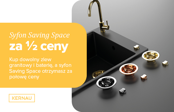 [OFERTA ARCHIWALNA]  Syfon Saving Space 50% taniej - Max Kuchnie jesień-zima 2021/2022